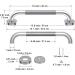 16 Inch Anti-Slip Shower Grab Bar  iMomwee Chrome Stainless Steel Bathroom Grab Bar Handle with Textured Grip  Shower Balance Bar  Safety Hand Rail Support  Handicap Elderly Senior Assist Bath Handle 16 inch chrome with teâ¦ - Buy Online on GoSupps.com