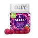 OLLY Sleep Gummy 3 mg Melatonin L-Theanine Chamomile Lemon Balm Sleep Aid Strawberry 60 Count 60 Count (Pack of 1)