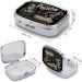 Travel-Friendly 2 Compartment Metal Pill Organizer - Cute Compact Pill Case for Vitamins & Supplements | Perfect for Purse & Pocket - Buy Online on GoSupps.com