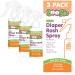Baby Diaper Rash Cream Spray by Boogie Bottoms, No-Rub Touch Free Application for Sensitive Skin, Over 200 Sprays per Bottle, 1.7 oz, Pack of 3 1.7 Ounce (Pack of 3) Diaper Cream Spray