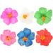 6pcs Hibiscus Hair Clip Simulation Floral Hawaiian Hair Accessories for Wedding Festival