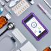 Medmax Omnipod Dash PDM Case | Shockproof Silicone Protection | Anti-Slip Cover in Purple - Buy Online on GoSupps.com
