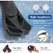Happyouth Swim Fins - Snorkel Fins for Swimming and Diving - Adjustable Black L/XL (Adult US Size 9-13) - Buy Online on GoSupps.com