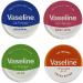 Vaseline Lip Balm - Petroleum Jelly - Lip Therapy - Original Coco Butter Alo VeraAnd Rosy 20g Tin - Soothes Dry Lips - Pack Of 4 - Buy Online on GoSupps.com