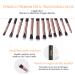 Buy MSQ 12PC Eye Makeup Brush Set - Smoky Eyeshadow & Contour Kit - Soft Hair for Eyeshadow Eyebrow Eyeliner Blending - Perfect Christmas Gift in Rose Gold - Buy Online on GoSupps.com