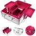 Frcolor Aluminum Makeup Vanity Case - Silver Cosmetic Organizer Box for Travel & Storage - Buy Online on GoSupps.com