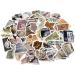 100 Vintage Aesthetic Stickers for Water Bottle, Laptop, Scrapbook - Waterproof Vinyl Stickers for Adults & Teens - Buy Online on GoSupps.com