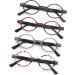 Vintage Round Reading Glasses 2.75 for Men and Women - Flexible Spring Hinge - Comfortable Eyeglasses in 4 Mix Colors - Buy Online on GoSupps.com