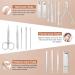 Balala Manicure Set Nail Clippers Cutters Professional Stainless Steel Pedicure Care Tools Grooming Tools Manicure&Pedicure Care Toe Finger Nail Clippers Cutters Nipper Case for Travel&Home 16P Brown - Buy Online on GoSupps.com
