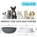 Elevated 0-45 Degree Tilted Slow Feeder Cat Bowl - Non-Slip, No Spill Pet Feeding Bowl for Puppy and Cat - Food Grade Material - Grey - Buy Online on GoSupps.com