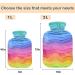 NAANLE 2L Transparent Watercolor Heat Bottle with Cover - Large Warm-Up Bag for Bed Hand & Feet Pain Relief | Heat & Cold Therapy - Buy Online on GoSupps.com