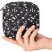 Stylish Menstruation Pad Bag with Zipper - Women's Napkin & Tampon Collection Bag (Black & White Abstract Music) | Eco-Friendly & Functional - Buy Online on GoSupps.com