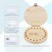 Qetlavee Wooden Tooth Box for Kids | Milk Tooth Storage Box with Tweezers & Heart-Shaped Bottle - Ideal Souvenir Gift for Boys & Girls - Buy Online on GoSupps.com