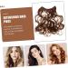 HAPINARY Wavy Hair Extensions Hair Clips for Curly Hair Crown Bows for Girls Ponytail Evil Eye for Car Curly Hair Wigs Straight Human Hair Wig High Temperature Wire Extend Curls 66x26x0.8cm Light Brown - Buy Online on GoSupps.com