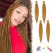 Feshfen Pre Stretched Extension Hair for Braids 65 cm 4 pieces of stretched braid hair Extensions Yaki-Texture Synthetic Hair Extensions Ez BraI been hair extension red blonde 65 cm (4-pack) 4 Packs-27# Redblond
