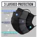 x150 Black Disposable Face Masks Generise 3Ply Non-Medical Face Masks UK Stock by YiHub - Breathable Disposable Face Masks Black to Cover Mouth & Nose - Buy Online on GoSupps.com
