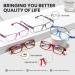 Gaoye 5-Pack Blue Light Blocking Reading Glasses for Men & Women - Anti Glare Lightweight Spring Hinge - Mix Colors (3 3.5 - Buy Online on GoSupps.com