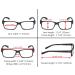 CessBlu Multipack Reading Glasses for Men & Women - 5 Black Eyeglasses 2.5x Magnification - Buy Online on GoSupps.com