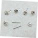 EXCEART 6 Pairs Screw Earplugs S925 Silver - Prevent Allergy - Medium Size - Set of 6 - Buy Online on GoSupps.com