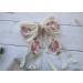 Beige Double Layer Lace Bow Hair Clip for Women - Romantic Flower Dot Mesh Hairpin for Wedding, Party, Valentine's, Birthday - Buy Online on GoSupps.com