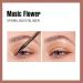 Music Flower Waterproof Liquid Eyeliner in Light Brown - Smudge-Resistant & Long-Wearing with Precision Tip Metallic Shimmer for Stunning Eyes - Buy Online on GoSupps.com