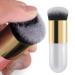 2-Piece Chubby Makeup Brush Set for Liquid, Cream, and Powder Cosmetics - Golden & Pink - Buy Online on GoSupps.com