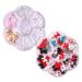 Bows Nail Charms 2 Boxes Cute Resin 3D Flower Bear Heart Bow Nail Art Charms Gems Nail Pearls Bow Tie Bowknot Nail Jewelry Supplies for DIY Crafts Nail Art Design Decorations (A)