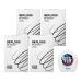 Brushmo Black Floss Dental Floss Microcrystalline Wax Expanding Woven Dental Floss No-PFAS 50m Black Mint 100 Days Use 4-pack