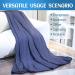 Ailemei Direct Cooling Blanket - Twin Size Double Sided Cold Effect for Hot Sleepers - Lightweight Breathable Summer Blanket - Jeans Blue - 60x90 - Buy Online on GoSupps.com