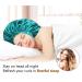 Mikimini Satin Sleep Hood for Long Curly Hair | 2 Pack Green & Light Blue | Double-Layer Silk Hair Caps for Women | Extra Large Stretchy Sleep Caps - Buy Online on GoSupps.com