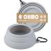 Ohmo - Dog travel bowl without drooling large portable water bowl anti -sloppy foldable pet bowl for road trip dog travel accessories Unique design (700ml ash) 700ml ash