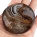 MookaiTedecor Polished Drum Stone - Nature Gemstone Hand Flat Energy Healing Crystal for Reiki & Home Decoration - Stripped Agate Pocket Ornament - Buy Online on GoSupps.com
