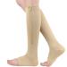 Mdrcg Compression Stockings With Zipper Calf Knee High Compression Socks With Open Toes Compression Stockings 15-20Mmhg MA