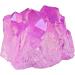 Buy Kyeygwo Natural Mountain Crystal Titan Coated Quartz Cluster - Healing Reiki Stone Decoration | Irregular Light Purple Gem | International Shipping Available - Buy Online on GoSupps.com