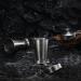 Tessco 6-Piece Stainless Steel Collapsible Cup Set - Ideal for Travel, Hiking, and Picnics - 75ml/2.5oz - Includes Keychain - Buy Online on GoSupps.com