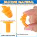 Xuhal 200 Pairs Corded Ear Plugs - Waterproof Silicone Reusable Noise Cancelling Earplugs for Sleeping Swimming Shooting & More | International Shipping - Buy Online on GoSupps.com