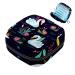 Women's napkin storage pocket white swan colorful flowers menstrual cup portable women's bandages storage bags female menstruation first period bag color 2