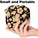 Portable Women's Binding-Up Bags | Menstrual Cup Pocket & Pads | Stylish Gold Flower Patterns for Teens - Buy Online on GoSupps.com