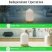 Ceramic Electric Aroma Diffuser with 6 Essential Oils Gift Set - 7 Colors LED Light - 4 Timers Modes - 100ml Waterless Auto-Off Diffuser for Home/Office/Spa - Buy Online on GoSupps.com