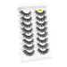 UAMOU 5/50 Boxes Russian Strip Lashes DD Curl Lashes 8 pairs 3D Mink Eyelashes Natural Fluffy False Eyelashes Extension Cheerfully (Color : 8Pairs G881 Size : 30 Boxes)