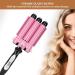 3 Barrel 28mm Ceramic Electric Curling Iron - Quick Heating Anti Burn Tourmaline Infused Hair Waver for Wet & Dry Styling - International Shipping Available - Buy Online on GoSupps.com