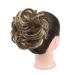 GIRLSHOW Messy Curly Big Hair Scrunchies 2.82oz Synthetic Hair Bun Extensions - Ash Blonde & Medium Golden Brown Mixed Updo for Women/Girls - Buy Online on GoSupps.com