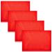 Juexica Set of 4 Soccer Corner Flags Soccer Referee Flags Red Flags Tip up Replacement Flags Linesman Official Flag for Soccer Field Soccer Volleyball Football Track Training