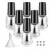 Agidea Empty Nail Polish Bottles with Brush Cap Empty Glass Refillable Nail Polish Bottles with Mixing Balls & Funnel 6 Pack 5ML