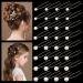Kiiwah 32-Piece Pearl Hair Pins - Bridal U-Shaped Accessories for Weddings Proms & Parties - 4 Sizes - Gold - Buy Online on GoSupps.com