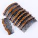 ShungFun Women Hair Side Comb Retro Wooden Hair Comb Pin Clips Hair Fork Pigtail Holders for Hair Styling Accessories