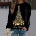 Shop Women's Santa Claus Sweater | Christmas & Ugly Moose Print Sweatshirts - XXL Black - Buy Online on GoSupps.com