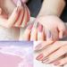 Nail Polish Set -3-in-1 Flash Nail Polish Fast Drying and Lasting Lavender Nail Polish DIY manicure at home without curing nail polish Taro color - Buy Online on GoSupps.com