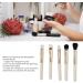 Makeup Brushes Set Travel Makeup Brush Set Portable Multifunctional Mirror Cap for Blending Foundations (white) - Buy Online on GoSupps.com
