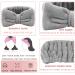 6-Piece Spa Headband, Wrist Washband, Scrunchies Cuffs Set - Black | Face Wash Wristband for Women and Girls - Makeup and Hair Accessories - Buy Online on GoSupps.com